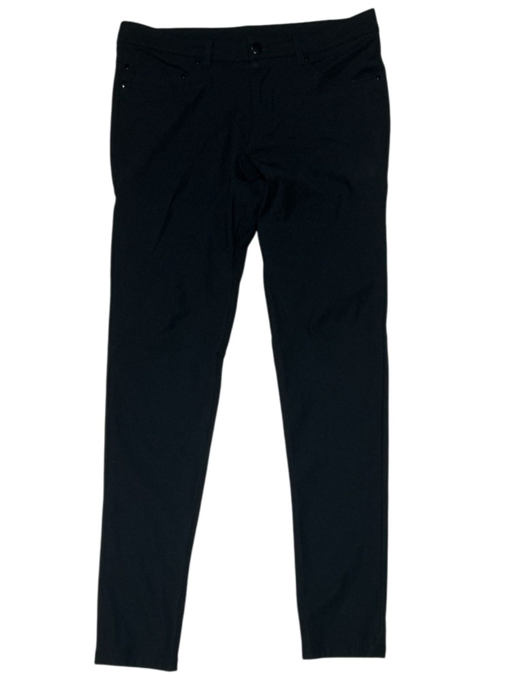 Lululemon Mens ABC Pants 30 Skinny Warpstreme Black Minimalist Office M5593S